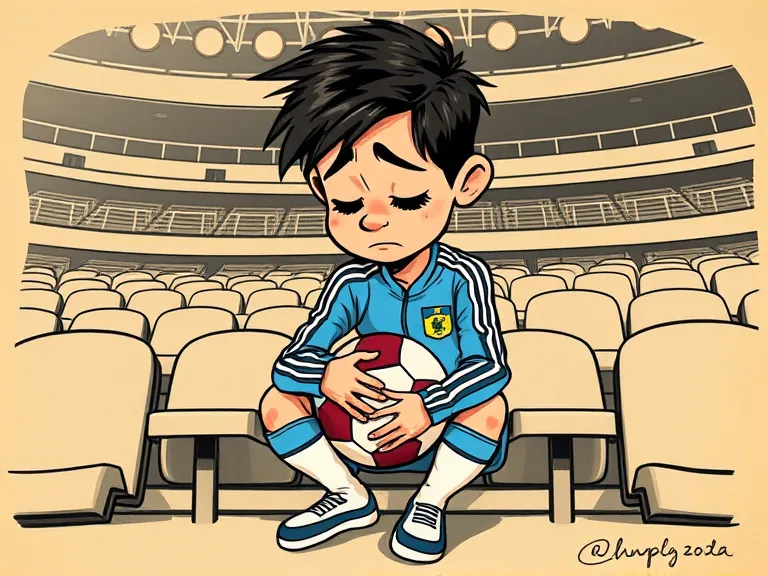 Croquis pericial del caso: Messi en la banca